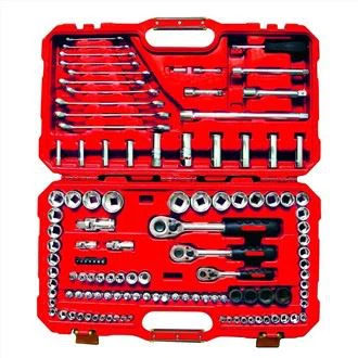 120 dona 1/4'' va 3/8 va 1/2 Doktor rozetkali kalitlar to'plami