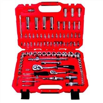 94 dona 1/4'' va 1/2'' Doktor rozetkali kaliti to'plami