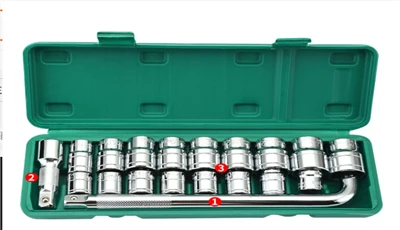 Rozetka kaliti to'plami 1/2" 19 dona